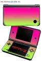 Nintendo DSi XL Skin Smooth Fades Neon Green Hot Pink
