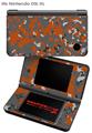 Nintendo DSi XL Skin WraptorCamo Old School Camouflage Camo Orange Burnt