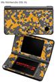 Nintendo DSi XL Skin WraptorCamo Old School Camouflage Camo Orange