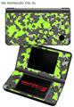 Nintendo DSi XL Skin WraptorCamo Old School Camouflage Camo Lime Green