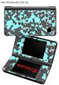 Nintendo DSi XL Skin WraptorCamo Old School Camouflage Camo Neon Teal