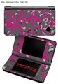 Nintendo DSi XL Skin WraptorCamo Old School Camouflage Camo Fuschia Hot Pink