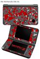 Nintendo DSi XL Skin WraptorCamo Old School Camouflage Camo Red