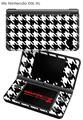 Nintendo DSi XL Skin Houndstooth White