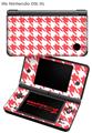 Nintendo DSi XL Skin Houndstooth Coral