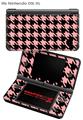 Nintendo DSi XL Skin Houndstooth Pink on Black