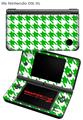 Nintendo DSi XL Skin Houndstooth Green