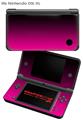 Decal Style Skin compatible with Nintendo DSi XL Smooth Fades Hot Pink Black