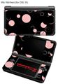 Nintendo DSi XL Skin Lots of Dots Pink on Black