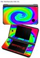 Nintendo DSi XL Skin Rainbow Swirl
