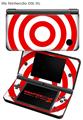 Nintendo DSi XL Skin Bullseye Red and White