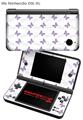 Nintendo DSi XL Skin Pastel Butterflies Purple on White