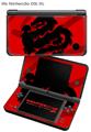Nintendo DSi XL Skin Oriental Dragon Black on Red