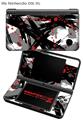 Nintendo DSi XL Skin Abstract 02 Red