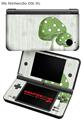 Nintendo DSi XL Skin Mushrooms Green