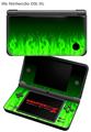 Nintendo DSi XL Skin Fire Green