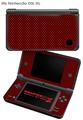 Nintendo DSi XL Skin Carbon Fiber Red