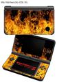 Nintendo DSi XL Skin Open Fire