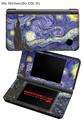 Nintendo DSi XL Skin Vincent Van Gogh Starry Night