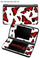 Nintendo DSi XL Skin Butterflies Red