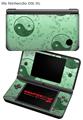 Nintendo DSi XL Skin Feminine Yin Yang Green