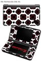 Nintendo DSi XL Skin Red And Black Squared