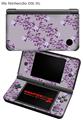 Nintendo DSi XL Skin Victorian Design Purple