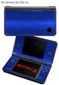 Nintendo DSi XL Skin Simulated Brushed Metal Blue