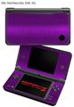 Nintendo DSi XL Skin Simulated Brushed Metal Purple