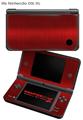 Nintendo DSi XL Skin Simulated Brushed Metal Red