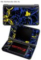 Nintendo DSi XL Skin Twisted Garden Blue and Yellow