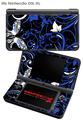 Nintendo DSi XL Skin Twisted Garden Blue and White