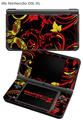 Nintendo DSi XL Skin Twisted Garden Red and Yellow