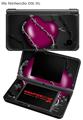 Nintendo DSi XL Skin Barbwire Heart Hot Pink