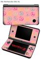 Nintendo DSi XL Skin Kearas Peace Signs on Pink