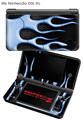 Nintendo DSi XL Skin Metal Flames Blue