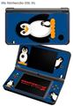 Nintendo DSi XL Skin Penguins on Midnight Blue