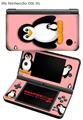 Nintendo DSi XL Skin Penguins on Pink