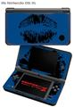 Nintendo DSi XL Skin Big Kiss Black on Midnight Blue