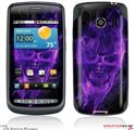 LG Vortex Skin Flaming Fire Skull Purple