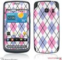 LG Vortex Skin Argyle Pink and Blue