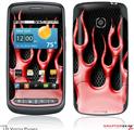 LG Vortex Skin Metal Flames Red