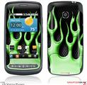 LG Vortex Skin Metal Flames Green