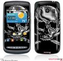 LG Vortex Skin Chrome Skull on Black