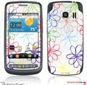 LG Vortex Skin Kearas Flowers on White