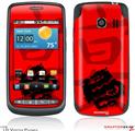 LG Vortex Skin Oriental Dragon Black on Red