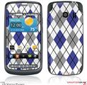 LG Vortex Skin Argyle Blue and Gray