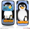 LG Vortex Skin Penguins on Blue