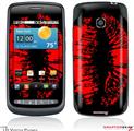 LG Vortex Skin Big Kiss Red Lips on Black