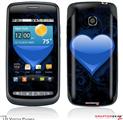 LG Vortex Skin Glass Heart Grunge Blue